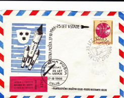 1966-Jugoslavija Jugoslavia Razzogramma Con Illustrazione Bollo E Vignetta - Airmail