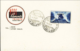 1951-Trieste A Cartolina Affrancata L.25 Fiera Del Levante Di Bari Con Annullo F - Storia Postale