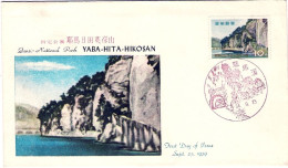 1959-Giappone Japan 10y." Parco Nazionale Yaba Hita Hikosan" Su Fdc - FDC