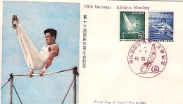 1961-Giappone Japan S.2v."Incontro Nazionale Di Atletica"su Fdc - FDC