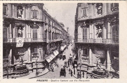 1930circa-"Palermo 4 Cantoni Con Via Marqueda" - Palermo