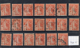 France Type Semeuse Voir Type 20 Timbres - 1906-38 Semeuse Camée