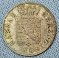 Nassau • 3 Kreuzer 1847  •  Adolph • German States • Ag 338 ‰  = 1/20 Gulden • [24-872] - Monedas Pequeñas & Otras Subdivisiones