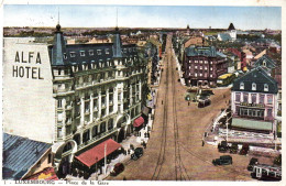 (RECTO / VERSO) LUXEMBOURG - N° 1 - PLACE DE LA GARE - BEAU TIMBRE - CPA - Luxemburg - Stadt