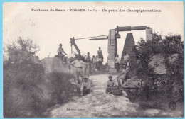 CP FOSSES Environs De Paris Un Puits Des Champignonnières Obl 1913 - Fosses