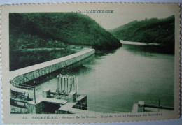 CPA Années 1920 Gorges De La DORE COURPIERE Lac Et Barrage De Sauviat - Editeur Gouttefangeas TBE Saint Flour, Sauviat - Courpiere