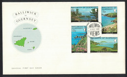 Guernsey Views 4v FDC 1976 SG#141-144 Sc#137-140 - Guernsey