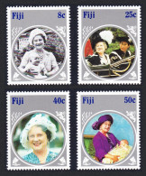 Fiji Life And Times Of Queen Mother 4v 1985 MH SG#701-704 - Fidji (1970-...)