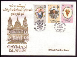 Cayman Is. Royal Wedding FDC 1981 SG#534-535 - Cayman Islands