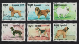 Cambodia Dogs 5v 1990 CTO SG#1096-1101 - Cambodge