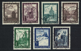 Austria Airmail Stamps 7v COMPLETE 1947 Canc SG#1017-1023 MI#822-828 - Used Stamps