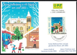 Luxembourg Christmas FDC 2002 SG#1636 - Gebruikt