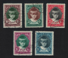 Luxembourg Child Welfare 5v 1928 Canc SG#285-289 MI#213-217 - Usati