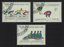 Liechtenstein Winter Olympic Games Calgary 1988 3v 1987 CTO SG#928-930 - Usati