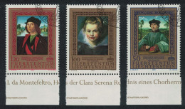 Liechtenstein Raphael Rubens Paintings In Metropolitan Museum 1985 CTO SG#874-876 MI#881-883 - Usati