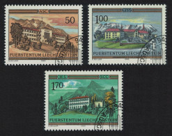 Liechtenstein Monasteries 3v 1985 CTO SG#863-865 - Usati