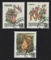 Liechtenstein Shrovetide And Lent Customs 3v 1983 CTO SG#813-815 - Oblitérés