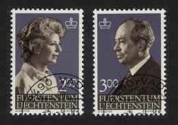 Liechtenstein Princess Gina Prince Francis Joseph II 2v 1983 CTO SG#823-824 - Usati