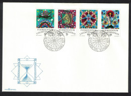 Liechtenstein Cancer Leo Virgo Libra Signs Of The Zodiac 4v FDC 1977 SG#666-669 - Used Stamps