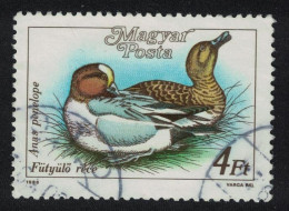 Hungary European Wigeon 'Anas Penelope' Bird Wild Duck 2Ft 1988 Canc SG#3853 MI#3974 Sc#3138 - Gebruikt