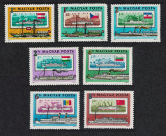 Hungary Paddle-steamers Ships 7v Def 1981 SG#3399-3405 - Gebruikt