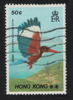 Hong Kong White-throated Kingfisher Bird 1988 Canc SG#568 - Usados