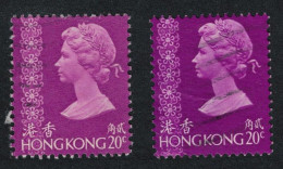 Hong Kong Queen Elizabeth II 20c Light And Dark 1973 Canc SG#283 - Usati