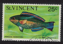 St. Vincent Princess Parrotfish Fish Imprint '1975' Canc SG#434 - St.Vincent (...-1979)