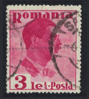 Romania King Carol II Portrait Additionally Inscr 'POSTA' 3 Lei 1935 Canc SG#1315 - Andere & Zonder Classificatie