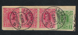Norway King Haakon VII 2Kr 3 Pcs On Paper Good Cancel 1935 Canc - Used Stamps