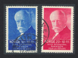 Norway Nansen Refugee Fund 2v 1935 Canc SG#237-238 MI#174-175 - Usados