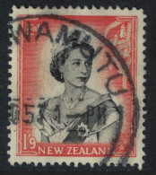 New Zealand Queen Elizabeth II 1Sh9d T2 1954 Canc SG#733b - Usati