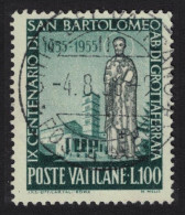 Vatican St Bartholomew The Young 100L 1955 Canc SG#225 - Usati