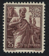 Vatican Statue Of St Peter 25c 1953 MH SG#55 Sc#C1 - Unused Stamps