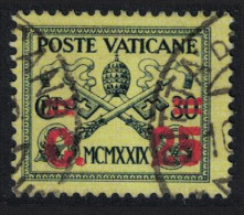 Vatican Papal Tiara And St Peter's Keys Ovpt 25c T2 1931 Canc SG#14 MI#16 Sc#2 - Usati