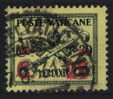 Vatican Papal Tiara And St Peter's Keys Ovpt 25c T1 1931 Canc SG#14 MI#16 Sc#2 - Used Stamps