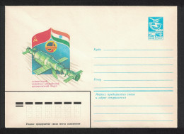 USSR USSR-India Joint Space Flight Pre-paid Envelope 1983 - Usati