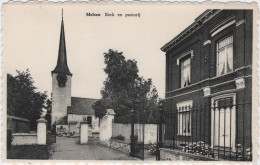Merelbeke - Deelgemeente Melsen - Kerk En Pastorij (Hebbelinck) (niet Gelopen Kaart) - Merelbeke