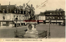 CPA NOGENT LE ROTROU - STATUE DU GENERAL DE SAINT POL - LL - Nogent Le Rotrou