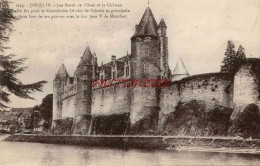 CPA JOSSELIN - LES BORDS DE L'OUST ET LE CHATEAU - Josselin