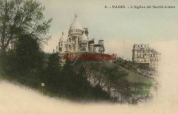 CPA PARIS - L'EGLISE DU SACRE COEUR - Autres Monuments, édifices