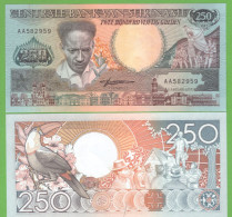 SURINAME 250 GULDEN 1988 P-134  UNC - Suriname