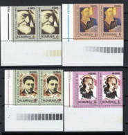 ● ROMANIA 2003 ֍ Personaggi Famosi ● Quadri ● Serie Complete ● In COPPIA ● Cat. ? € ● Lotto N. 2256 ● - Unused Stamps