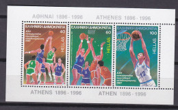 GRIECHENLAND  Block 6, Postfrisch**, Basketball-Europameisterschaft, Athen, 1987 - Blokken & Velletjes