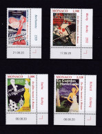 MONACO 2020 TIMBRE N°3249/52 NEUF** CINEMA - Unused Stamps