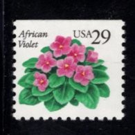 8595908741993  SCOTT 2486 (XX) POSTFRIS MINT NEVER HINGED - FLORA - AFRICAN VIOLETS UPPERSIDE IMPERFORATED - Neufs