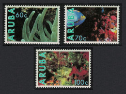 Aruba Fish Anemone Shrimp Coral Sponge Marine Life 3v 1990 MNH SG#77-79 - Curacao, Netherlands Antilles, Aruba