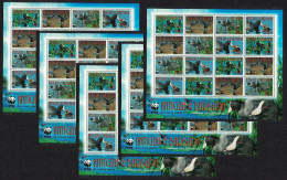 Antigua And Barbuda Birds WWF Caribbean Coot 5 Sheetlets [A] 2009 MNH SG#4259-4262 MI#4702-4705 Sc#3055a-d - Antigua E Barbuda (1981-...)