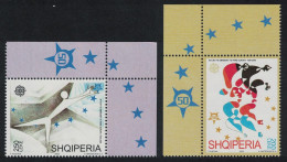 Albania 50th Anniversary Of Europa Stamps 2v Corners 2005 MNH SG#3065-3066 MI#3045-3046 - Albanië