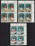 Aitutaki Birth Of Prince Henry 3v Corner Blocks Of 4 1984 MNH SG#514-516 - Aitutaki